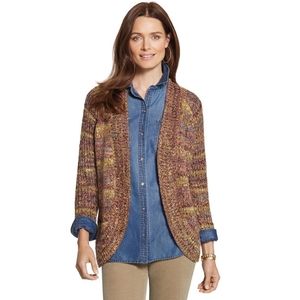 Chico's Spacedye Keller Cardigan Sweater Large